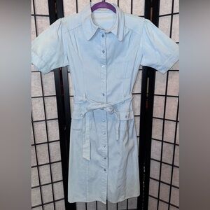 Saint Tropez West Sky Blue Shirt Dress